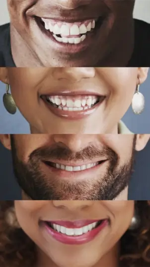 Illustration of healthy probiotics balancing the mouth environment